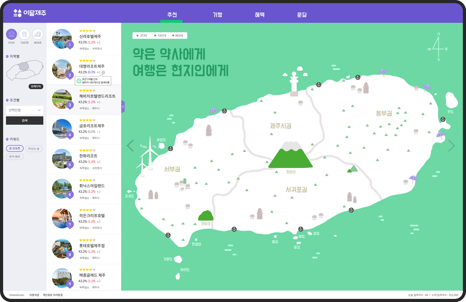 제주여행 플랫폼 이달제주 상세 화면 1